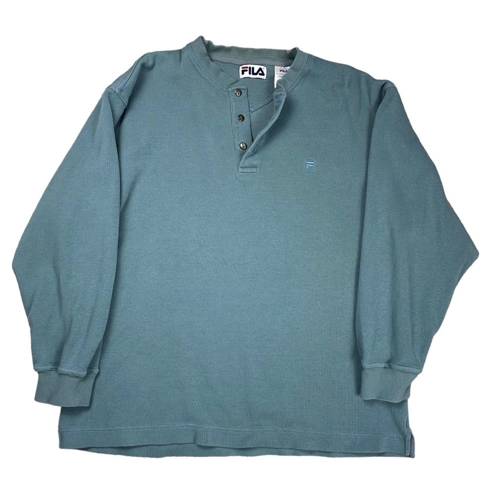 Fila Vintage Oversized Cotton Long Sleeve Sweatshirt Size 2XL - Comfy Loungewear